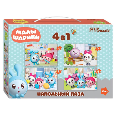Напольный Пазл мозаика средний Малышарики 30 элементов Step puzzle 70155 1